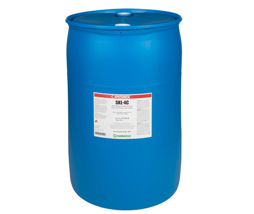 MAGNAFLUX® 01-5125-45 SPOTCHECK® SKL-4C Water-Based Visible/Fluorescent (Dual-Purpose) Penetrant - 55 Gallon Drum