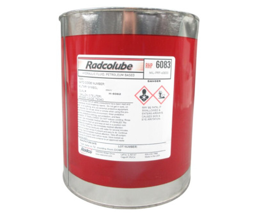 RADCOLUBE® RHP6083 Red MIL-PRF-6083G Spec Rust-Inhibited Petroleum Base Hydraulic Fluid - Gallon Can