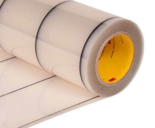 3M™ 70-0000-8412-2 Transparent 8663DL Dual Liner 18 Mil Polyurethane Protective Tape - 24" x 36 Yard Roll