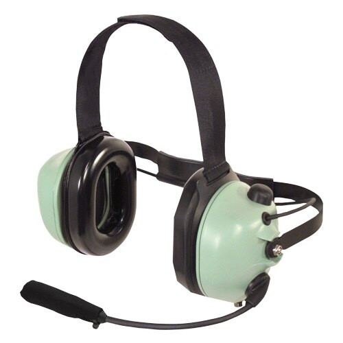 David Clark 40461G-15 Model H6240-M PTT Equipped Behind the Head Radio Direct Headset-Microphone