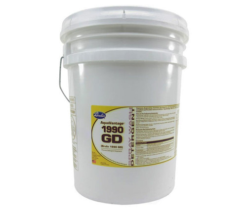 Brulin® 301008-05 AquaVantage® 1990 GD Yellow Spray Wash Detergent - 5 Gallon Pail Brulin® 301008-05 AquaVantage® 1990 GD Yellow Spray Wash Detergent - 5 Gallon Pail