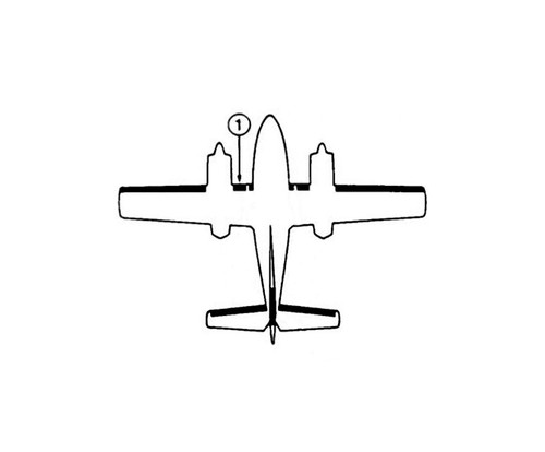 GOODRICH P27S-7D5070-17 FASTboot® Cessna 404 LH Fuselage - Nacelle De-Ice Boot