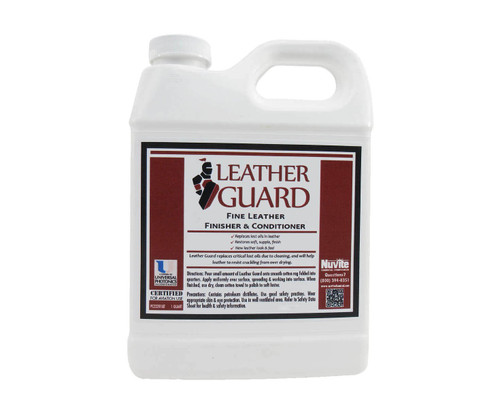 Nuvite® Leather Guard Aircraft Fine Leather Conditioner, Cleaner & Finisher - Quart Bottle