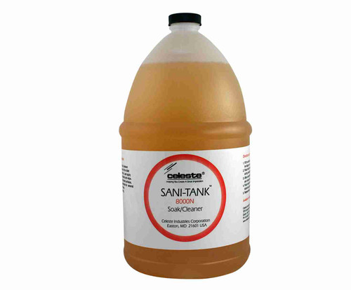Celeste® SANI-TANK® N SP-8000N/GAL Amber Lavatory Soak for Organic & Mineral Buildup - Gallon Jug
