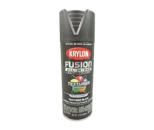 KRYLON® 2776 Fusion All-In-One™ Textured Black Paint + Primer - 340 Gram (12 oz) Aerosol Can