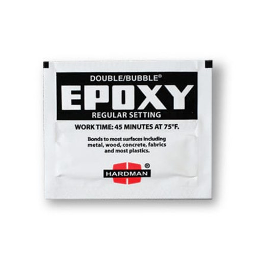 DOUBLE/BUBBLE® 04006 Black Epoxy & Urethane Structural Adhesive Packet - 100/Box