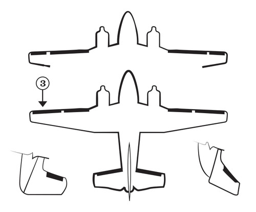 GOODRICH 23S2014-2-1 Raytheon Beechcraft 50, 65 & A65 LH Light - Tip De-Ice Boot