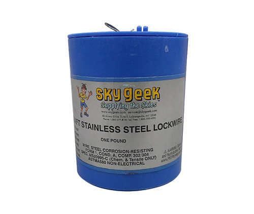 Military Standard MS20995C32 Stainless Steel 0.032" Diameter DFAR 252.225-7009 Compliant Safety Wire - 1 lb Roll
