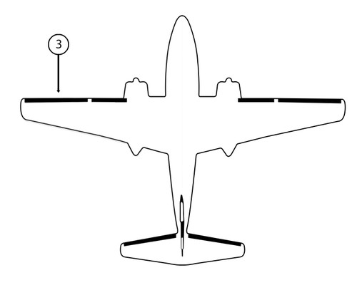 GOODRICH P25S7D5015-07 FASTboot® Gulfstream 690 & 695 LH Nacelle - Tip De-Ice Boot