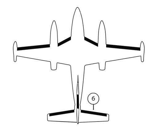 GOODRICH P25S7D5095-14 FASTboot® Piper PA42 & PA42-1000 RH Horizontal Stabilizer De-Ice Boot