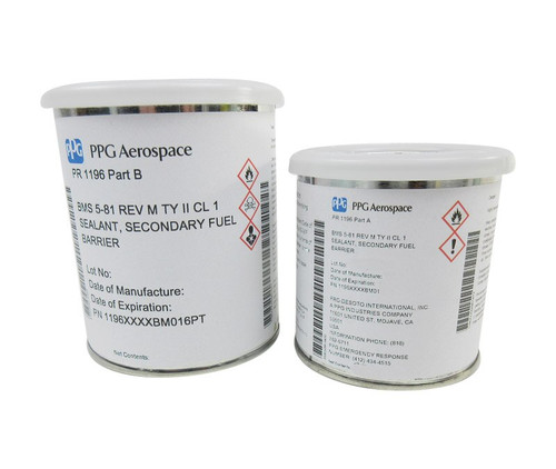 PPG Aerospace® PR-1196 Tan BMS 5-81 Type II, Class 2 Spec Secondary Fuel Barrier Coating - Pint Kit