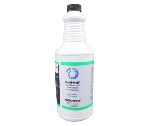 Celeste® SP-97000/QT/D SANI-PAK® Blue Liquid Lavatory Deodorant - Quart Bottle