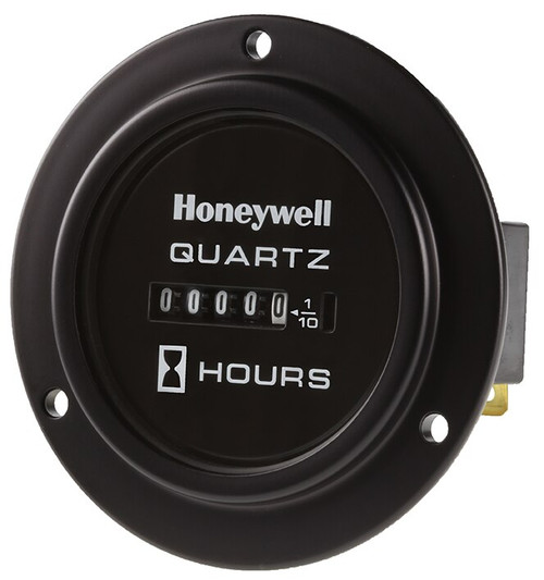 Honeywell Hobbs 85001-12 Black 12-24 VDC Round 3-Screw Mount Quarts Hour Meter