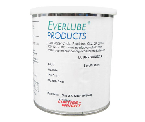 EVERLUBE® LUBRI-BOND® A Gray/Black EVERLUBE® Standard Spec Air Dry MoS2/Graphite Solid Film Lubricant - Quart Can