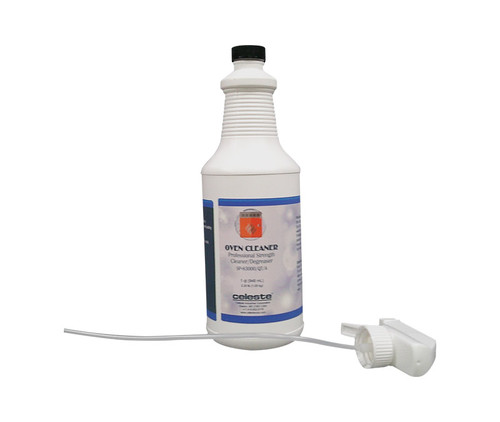 Celeste® SP-83000/QT/A Amber Professional Strength Cleaner/Degreaser Oven Cleaner - Quart Bottle