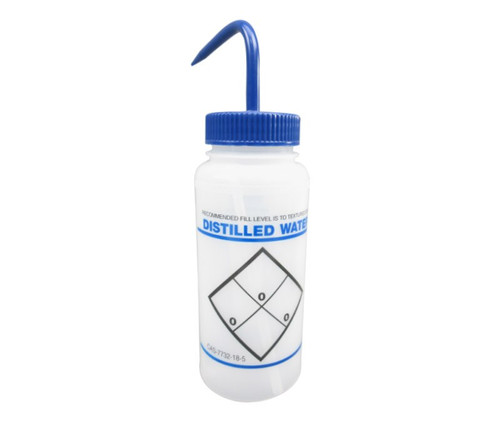 Bel-Art F11646-0620 "Distilled Water" Safety-Labeled 500 mL (16 fl oz) Wash Bottle
