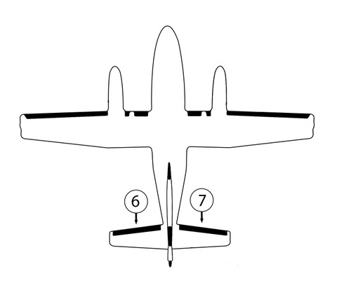 GOODRICH 27S-7D5070-21 Cessna 404, 441 & 425 Horizontal Stabilizer De-Ice Boot