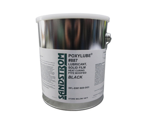 Sandstrom Poxylube® #887 Black PTFE Heat Cure Dry Film Lubricant - Gallon Can