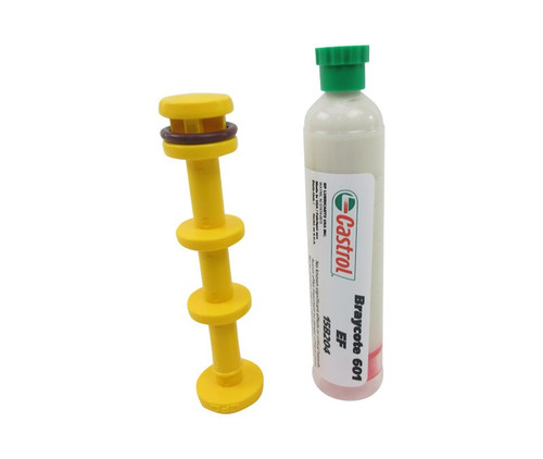 Castrol® Braycote™ 601 EF Beige Low-Temperature Rocket Propellant Compatible Rust Preventive Grease - 2 oz Syringe