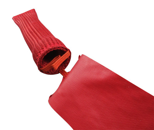 Sesame Technologies KPC4-825-65 Red Triple Layer Kevlar® Flame-Retardant Pitot Cover with 2" x 12" Streamer Flag