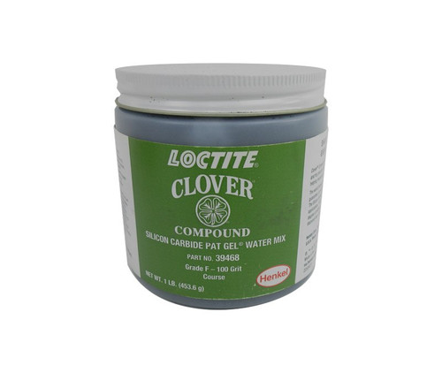 Henkel 39468 LOCTITE® CLOVER® Gray Grade F / 100 Grit Grit Silicon Carbide Pat Gel Water Mix Paste - 453.6 Gram (16 oz) Can