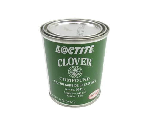 Henkel 39413 LOCTITE® CLOVER® Gray Grade B / 240 Grit Silicon Carbide Valve Grinding Compound - 453.6 Gram (16 oz) Can