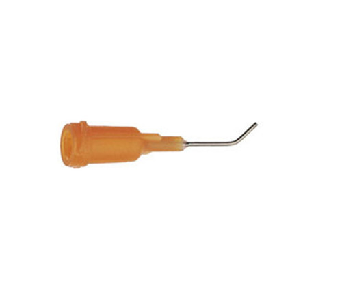 Henkel 98260 LOCTITE® Orange 23 Gauge 1/2" Stainless Steel Bent 45° Dispense Needle - Pack of 50