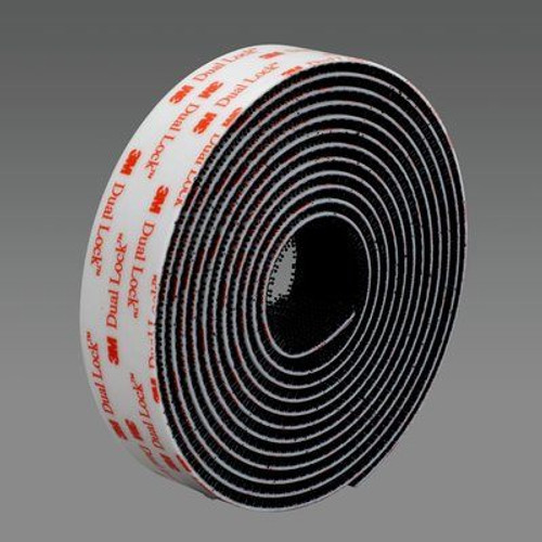 3M™ 021200-74331 Dual Lock™ SJ3551CF Black Type 400 Reclosable Fastener - 2" x .023 x 50 Yard Roll - 3/Pack