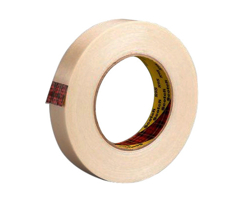 3M™ 051131-06898 Scotch® 898 Clear 6.6 Mil Filament Tape - 24mm x 55m Roll - 36/Case