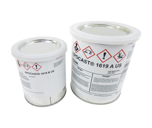 HUNTSMAN® EPOCAST® 1619-A/B Off-White Standard Spec Flame Retardant Epoxy Potting Compound - Quart Kit