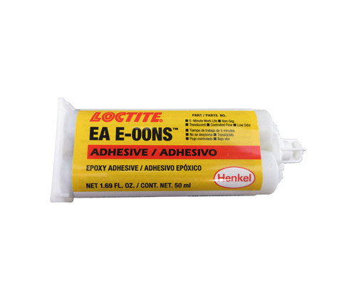 Henkel 29294 LOCTITE® EA E-00NS™ HYSOL® Clear Fast Setting Industrial-Grade Solid Epoxy Adhesive - 50 mL (1.69 oz) Dual Cartridge