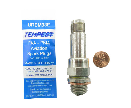 TEMPEST® UREM38E Massive Electrode Aircraft Engine Spark Plug TEMPEST® UREM38E Massive Electrode Aircraft Engine Spark Plug