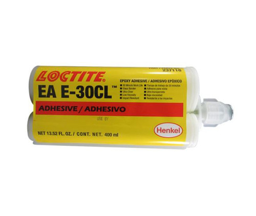 Henkel 29331 LOCTITE® EA E-30CL™ HYSOL® Clear Low Shrinkage Industrial-Gr Solid Epoxy Adhesive - 400 mL (13.5 oz) Standard Cart.