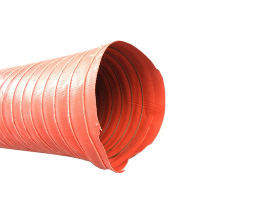 AERODUCT® SCAT12 Red 3" Steel Wire Reinforced Air Duct - 11-Foot Length