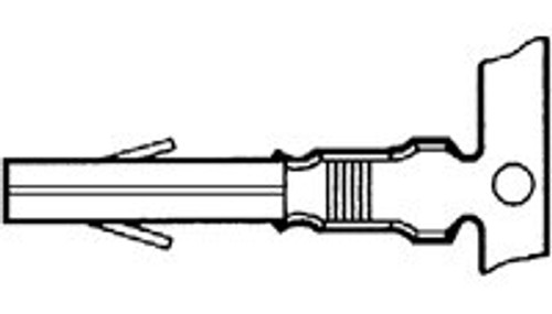 TE Connectivity 350550-2 Socket Contact - 20-14 AWG - 100/Pack