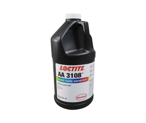 Henkel 28400 LOCTITE® AA 3108™ translucent Light-Cure Acrylic Adhesive - Liter (33.8 oz) Bottle