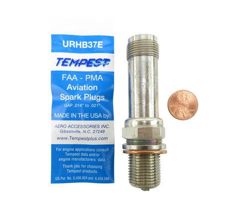 TEMPEST® URHB37E Massive Electrode Aircraft Engine Spark Plug