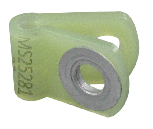 Military Standard MS25281R2 Light Green Plastic Clamp, Loop