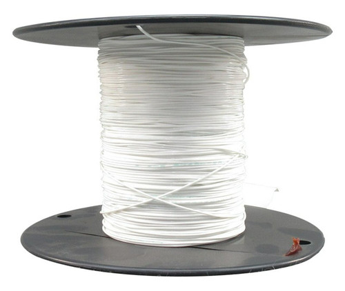 Military Specification M22759/41-24-9 White 22 AWG PTFE Tapes/Coated Fiberglass Braid Wire