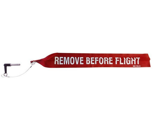 AERO Specialties 2009036 Bombardier BD-700 Global Express Nose Landing Gear Downlock Pin with Remove Before Flight Streamer