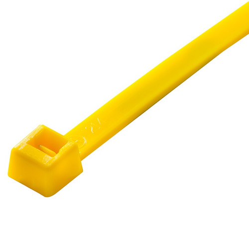 Military Standard MS3367-2-4 Yellow Nylon 14" Strap, Tiedown, Electrical Components - 100/Pack