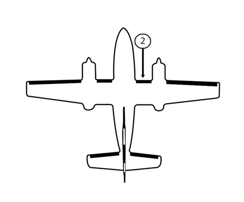 GOODRICH 27S-7D5070-02 Cessna 414 RH Fuselage - Nacelle De-Ice Boot