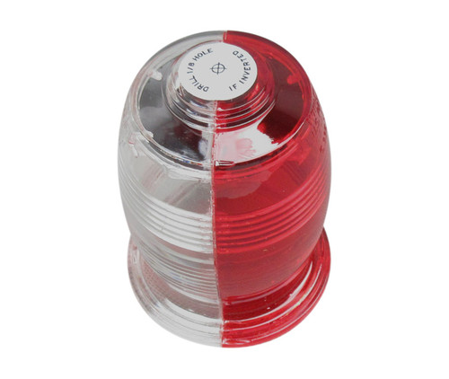 WHELEN® 68-2170504-60 Model A402AS Split Red/White Lens Assembly