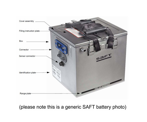 SAFT 166409 Model 40208-1 Nicad Battery Assembly