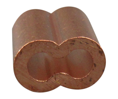 Military Standard MS51844-43 Plain Copper 3/32" Swaging-Wire Rope Sleeve Military Standard MS51844-43 Plain Copper 3/32" Swaging-Wire Rope Sleeve