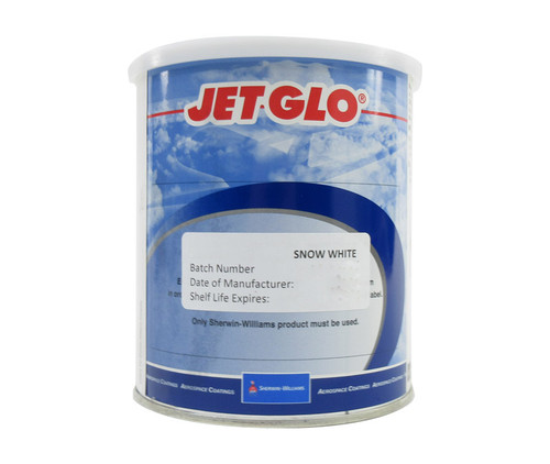 Sherwin-Williams U00021 JET GLO Snow White Polyester Urethane Topcoat Paint - Quart Can