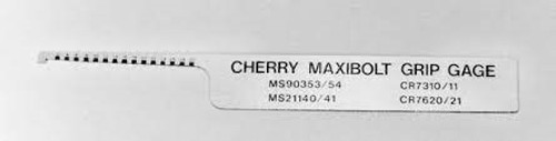 CherryMAXIBOLT® 269B12 Lockbolt Grip Gage