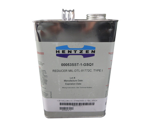 HENTZEN 00053SST-1 Clear MIL-DTL-81772C Type I Polyurethane & Epoxy Thinner - Gallon Can HENTZEN 00053SST-1 Clear MIL-DTL-81772C Type I Polyurethane & Epoxy Thinner - Gallon Can