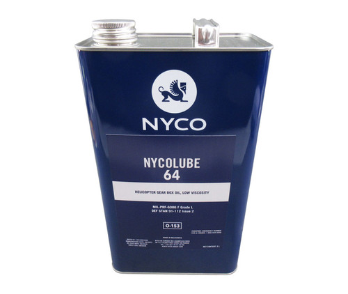 NYCO NYCOLUBE 64 Brown MIL-PRF-6086F Grade L Spec Helicopter Gear Oil - 5 Liter Can