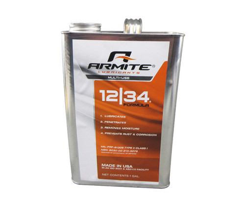Military Specification MIL-PRF-81309H TYII CLI Amber 12|34 Miracle Formula Corrosion Preventive Compound - Gallon Can Military Specification MIL-PRF-81309H TYII CLI Amber 12|34 Miracle Formula Corrosion Preventive Compound - Gallon Can